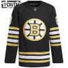 Barn Ishockey Boston Bruins tröja 100th Anniversary David Pastrnak Adidas 2023-24 Svart Authentic